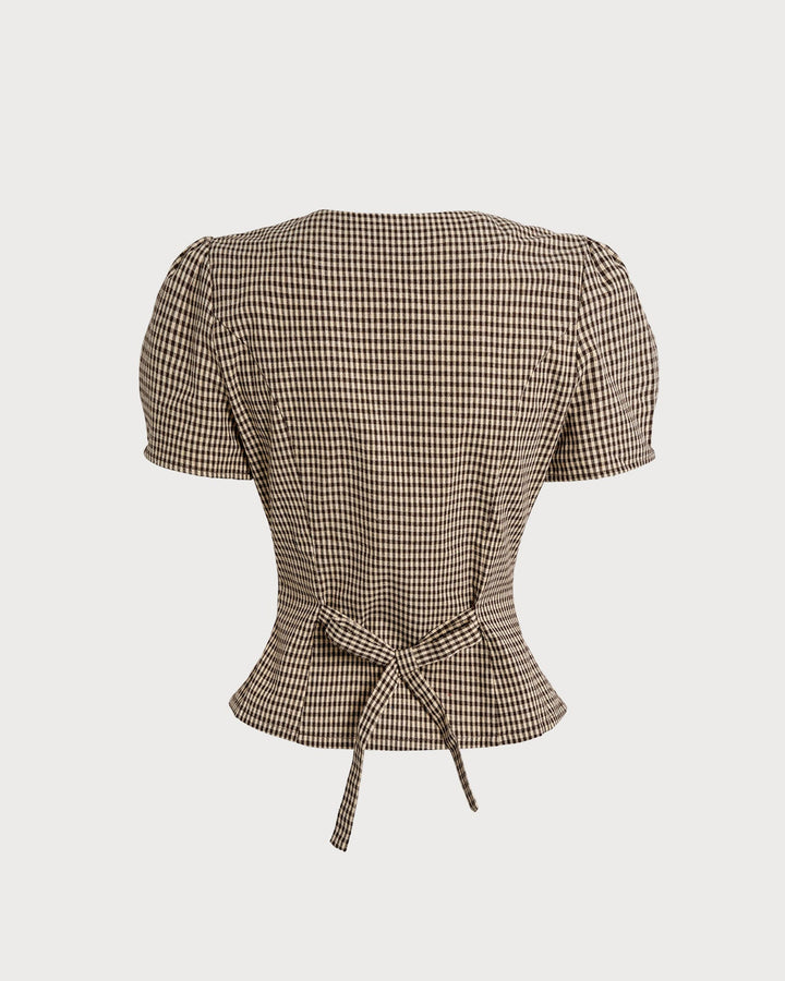 Charlotte | Plaid Blouse