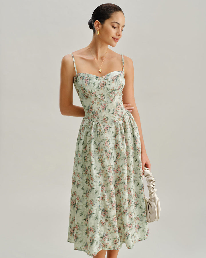 Hazel | Floral Midi Dress