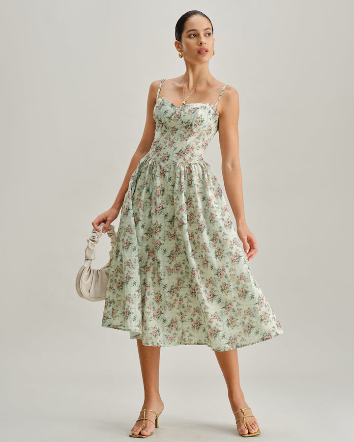 Hazel | Floral Midi Dress