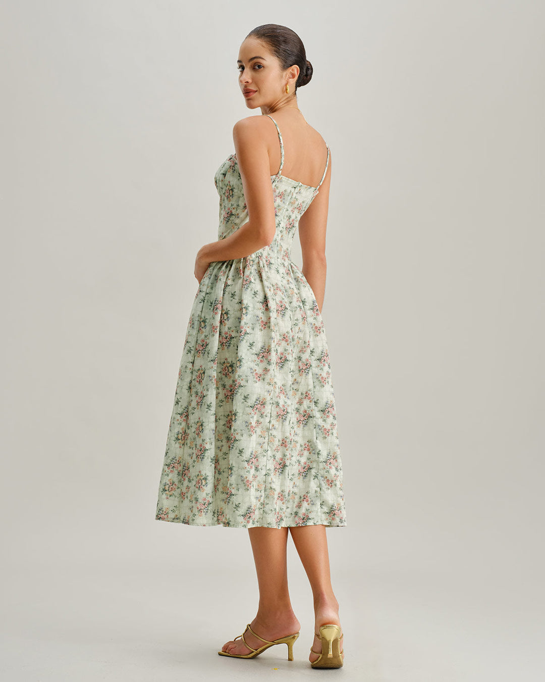 Hazel | Floral Midi Dress