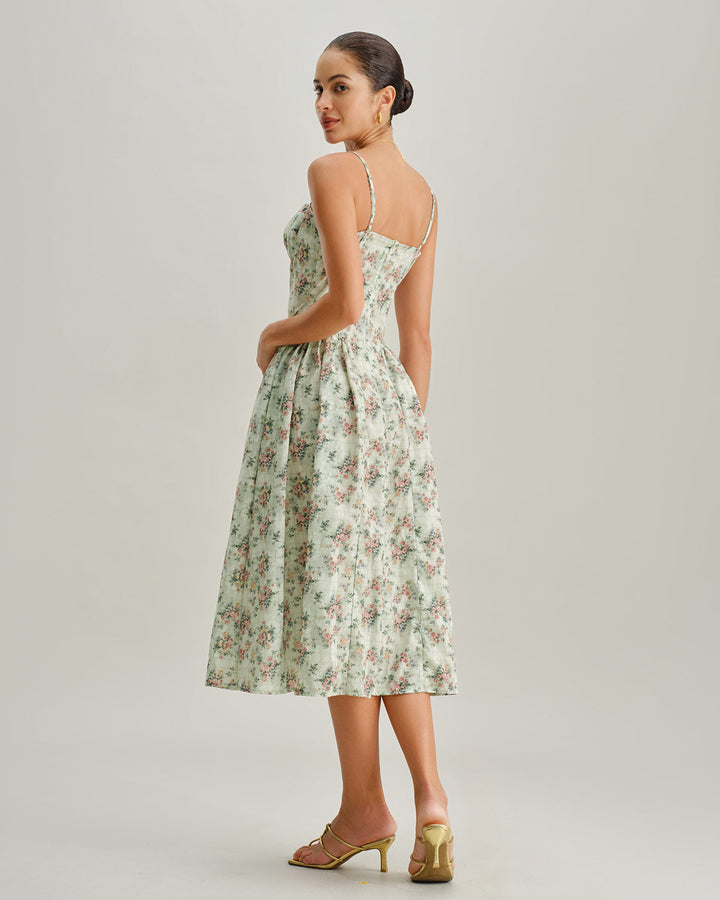 Hazel | Floral Midi Dress