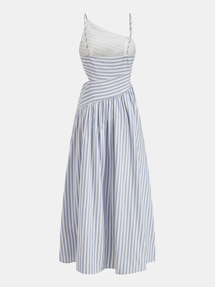 Céleste | Striped Cut-Out Maxi Dress