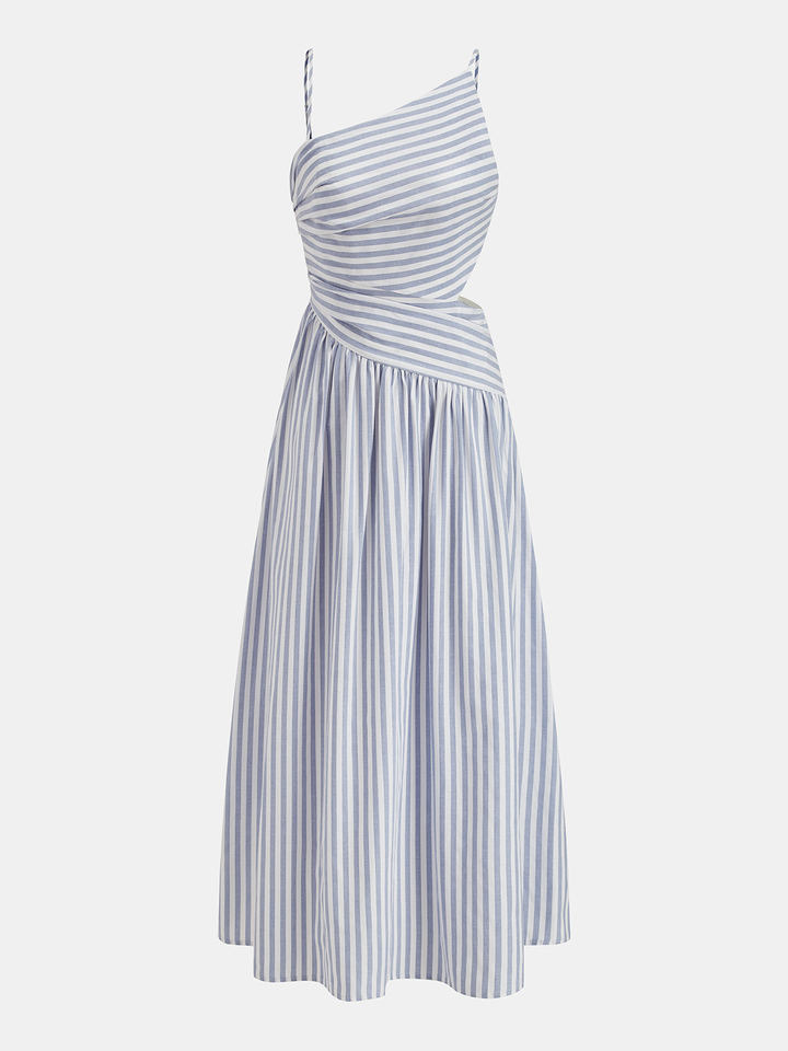Céleste | Striped Cut-Out Maxi Dress