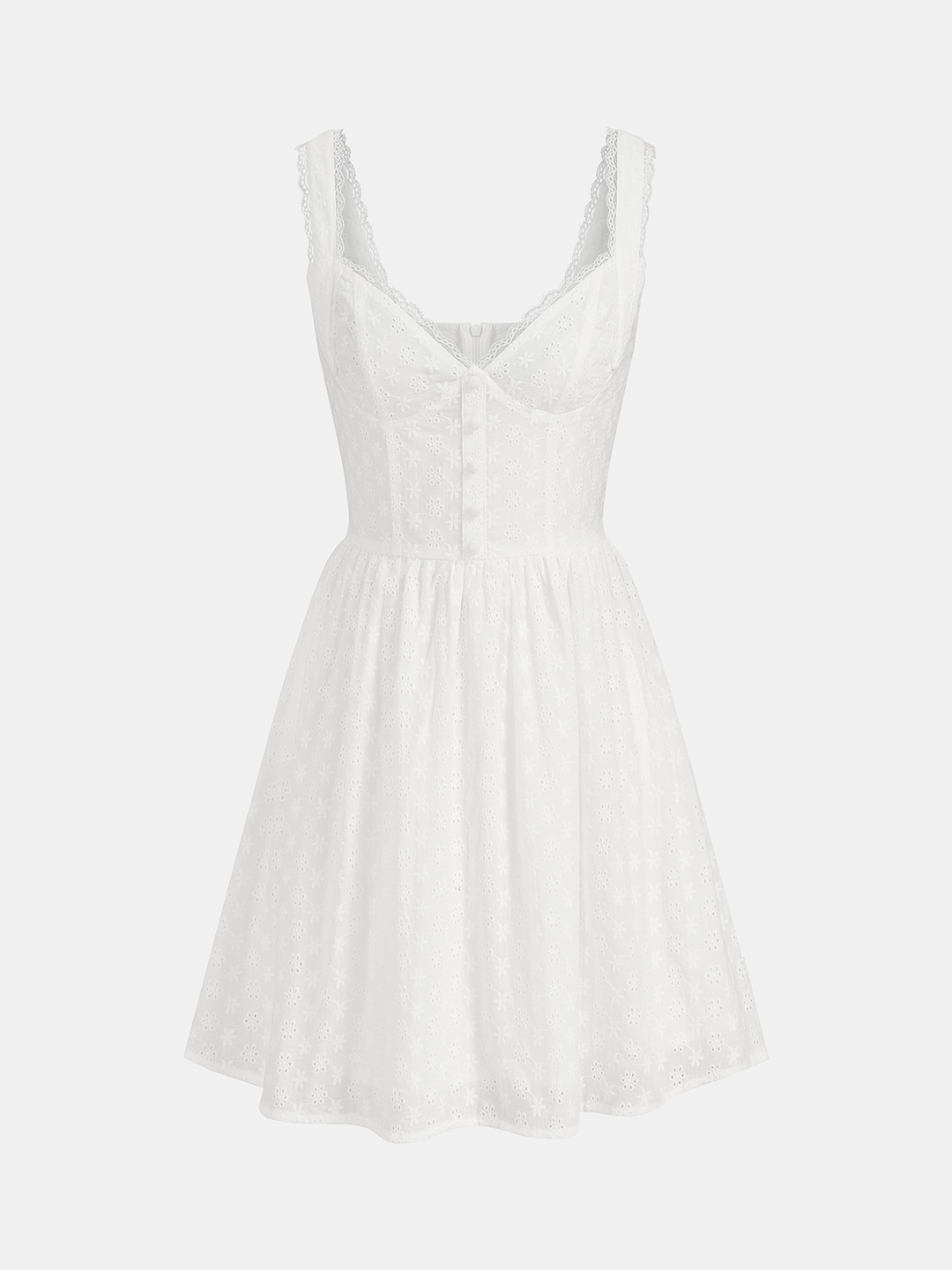 Margot | Eyelet Lace Mini Dress