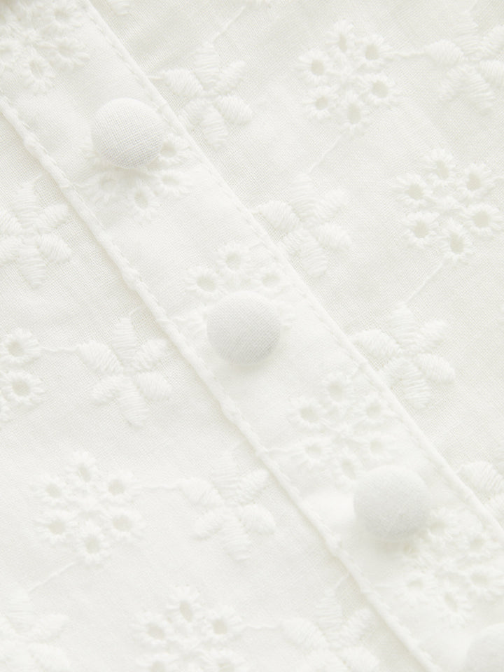 Margot | Eyelet Lace Mini Dress