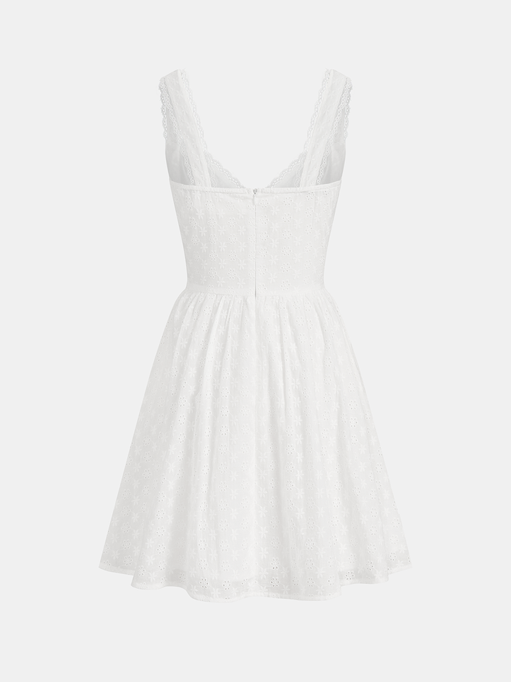 Margot | Eyelet Lace Mini Dress