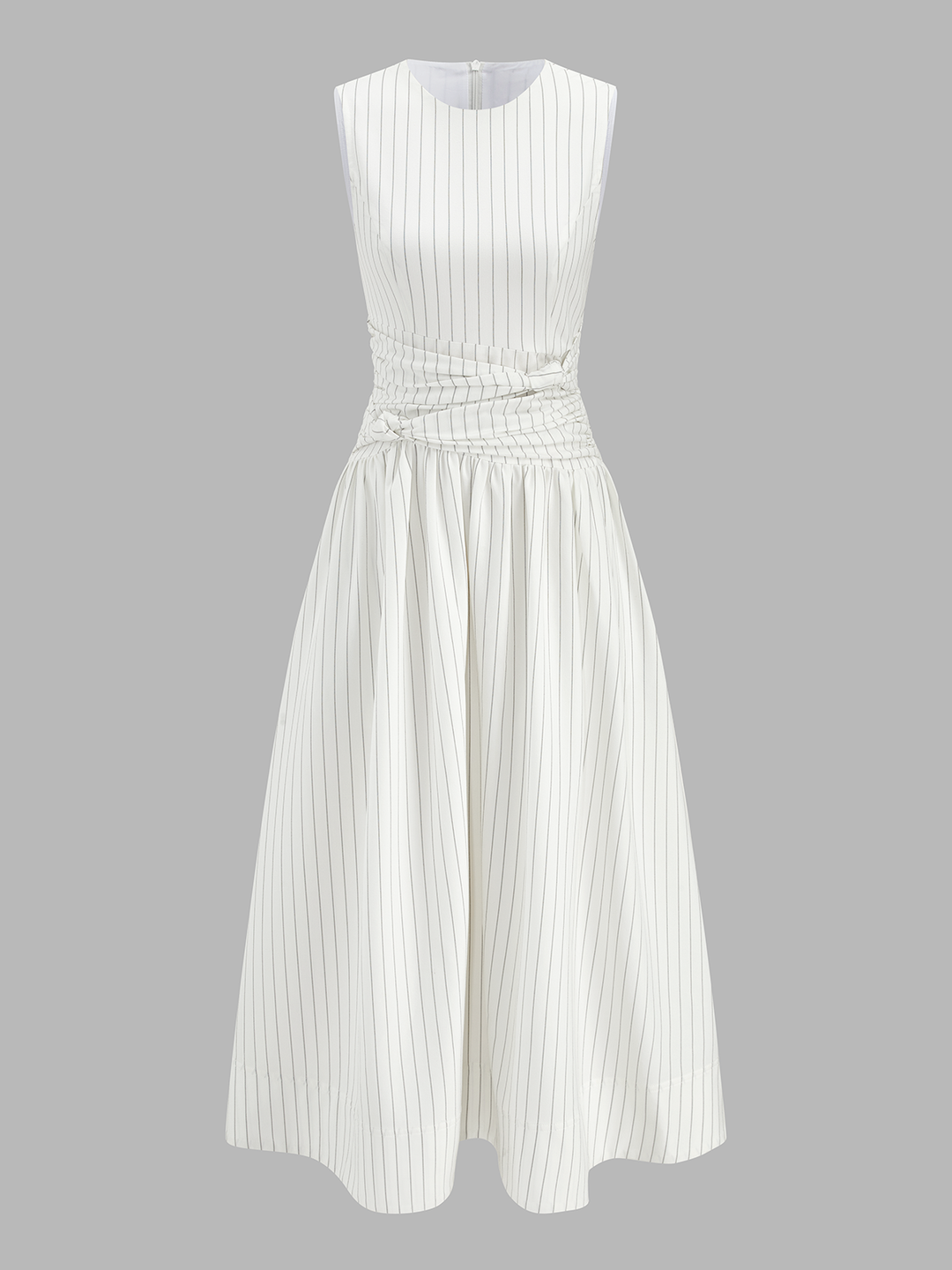 Vivienne | Striped Ruched Maxi Dress