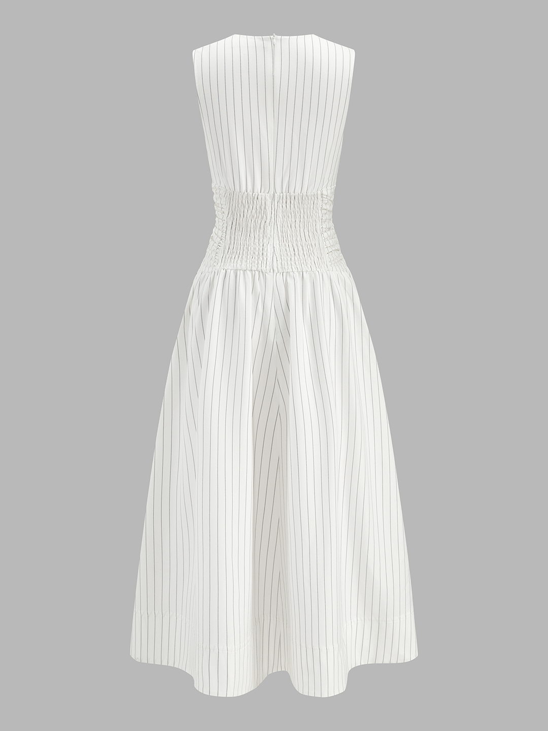 Vivienne | Striped Ruched Maxi Dress