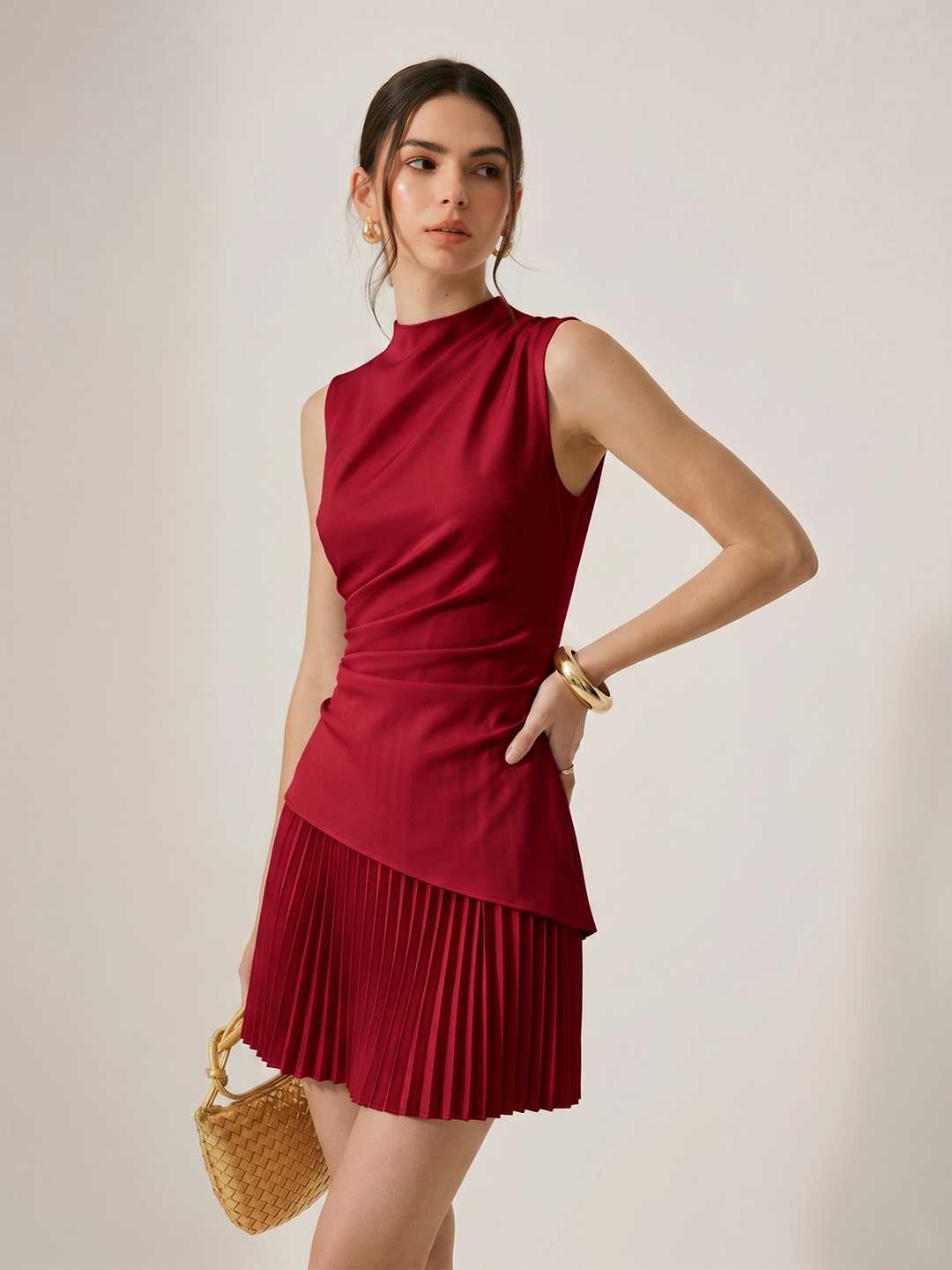 Noémie | Pleated Mini Dress