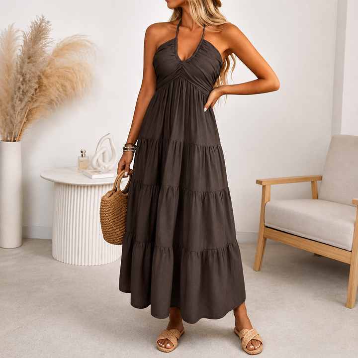 Layla | Summer Backless Maxi Dress