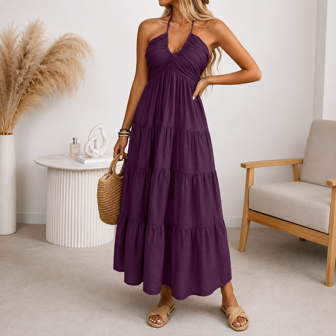 Layla | Summer Backless Maxi Dress