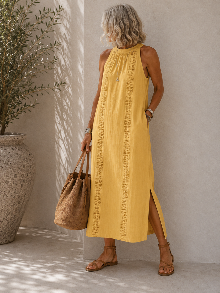 Jimena | Relaxed Midi Dress — White