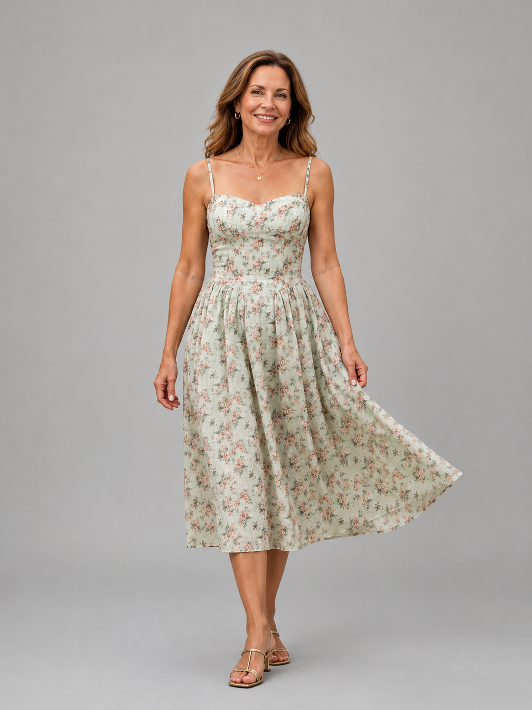 Hazel | Floral Midi Dress