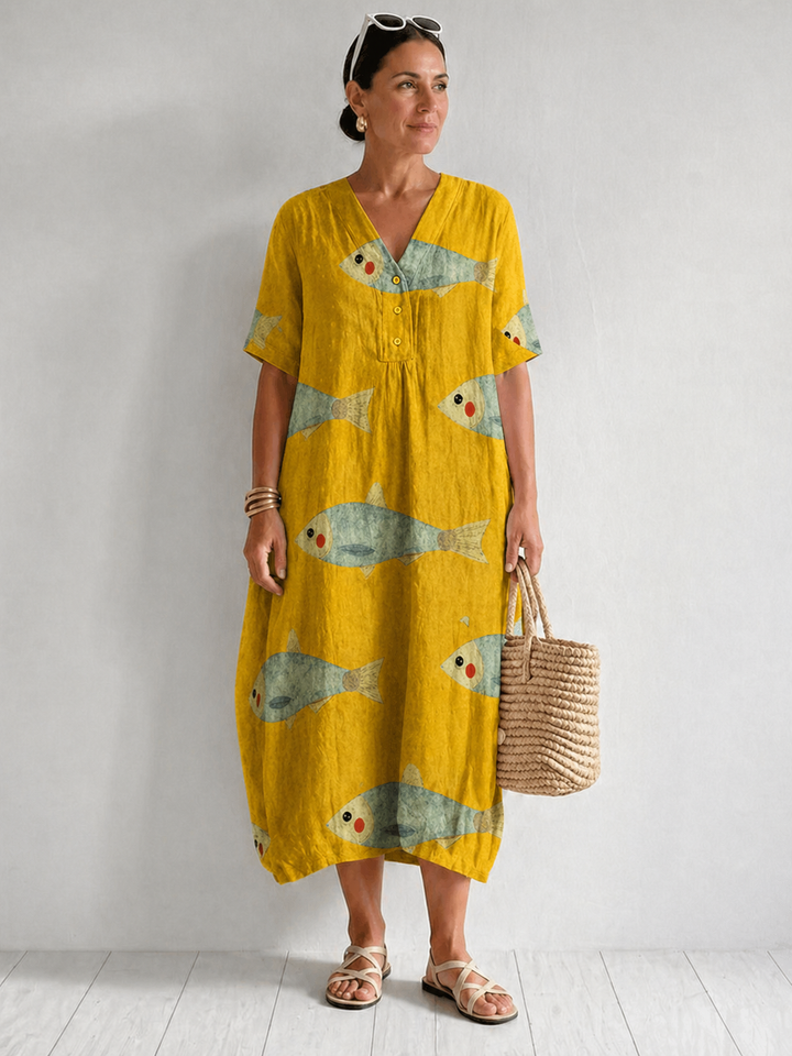 Agnes | Artistically Inspired Cotton Dress