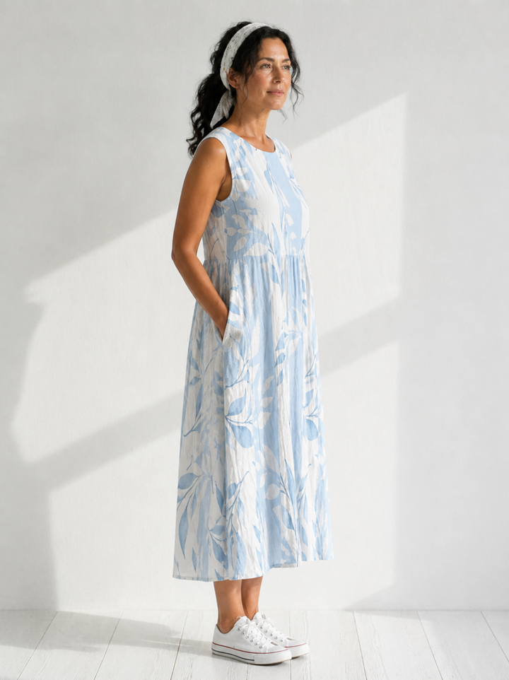 Joy | Leafy Midi Dress