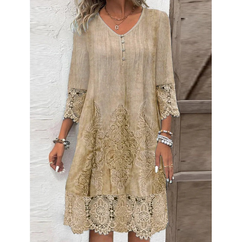 Timeless Lace Midi Dress | Women's Cocktail Dress