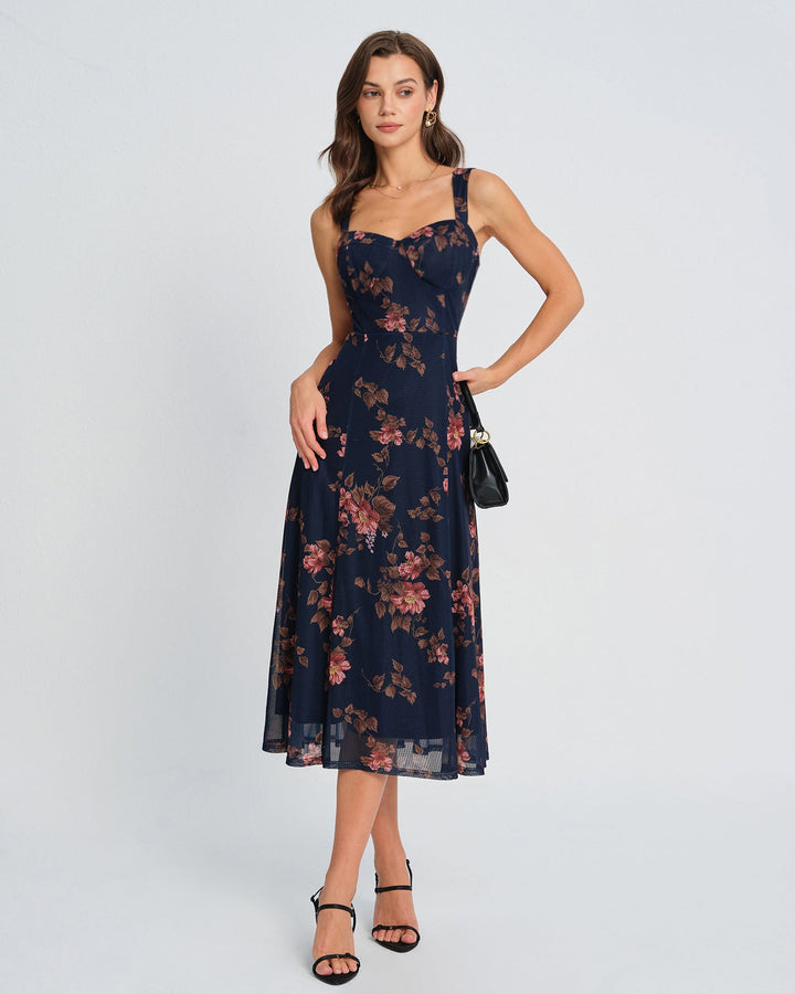 Margot | Floral Midi Dress