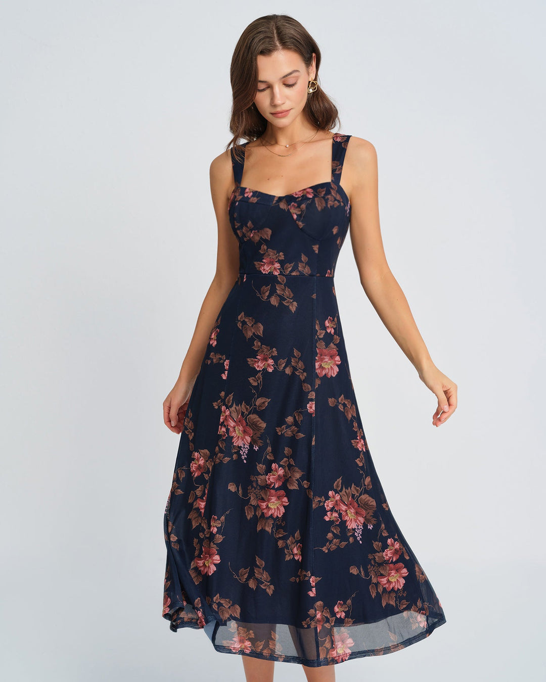 Margot | Floral Midi Dress