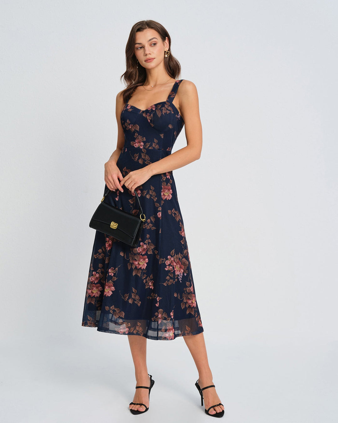 Margot | Floral Midi Dress