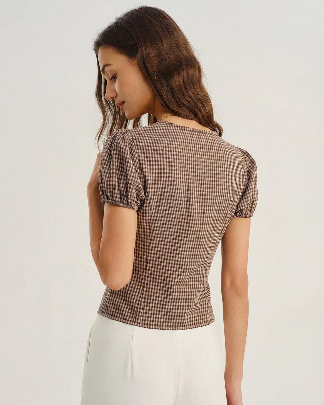 Léa | Plaid Blouse