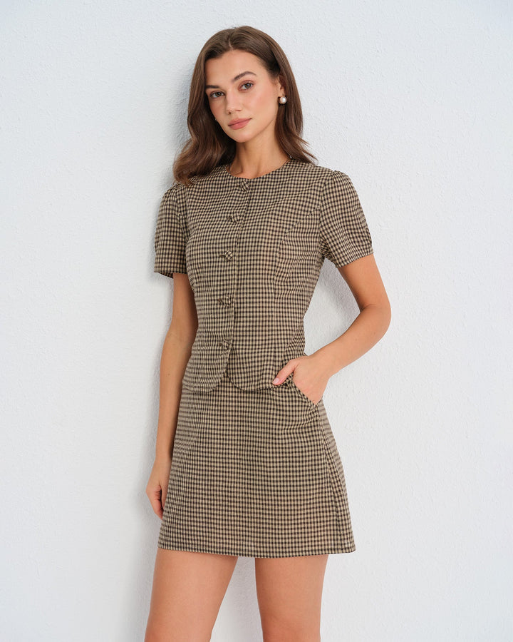 Charlotte | Plaid Blouse