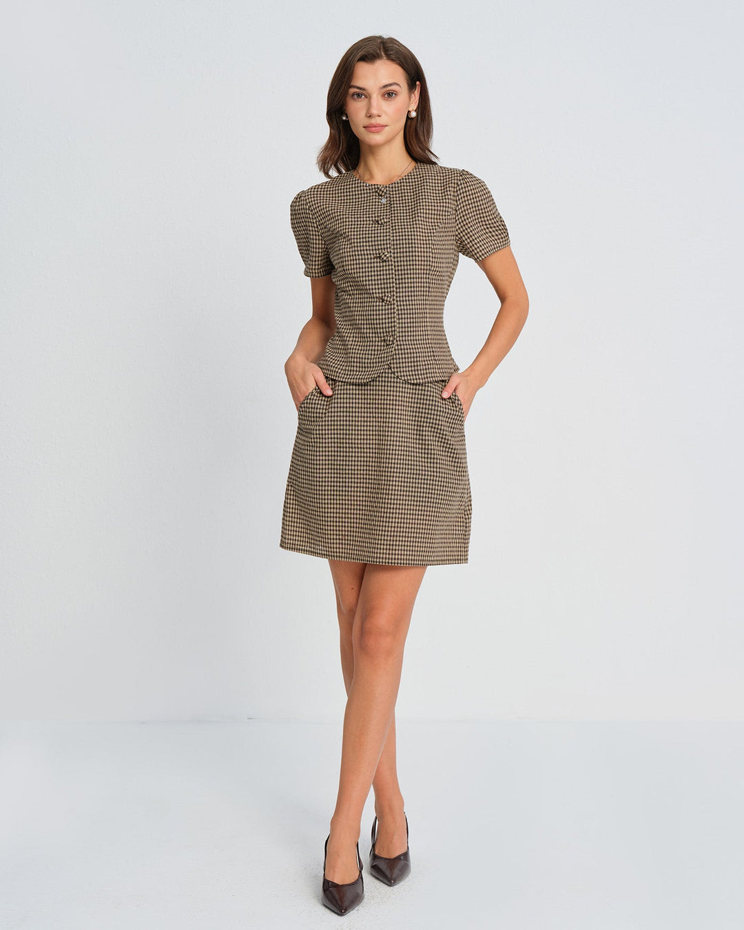 Charlotte | Plaid Blouse