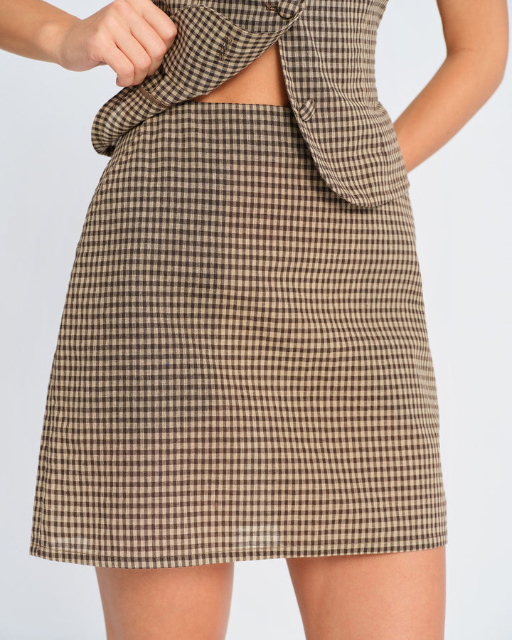 Charlotte | Plaid Mini Skirt