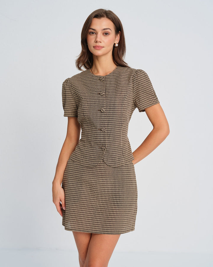 Charlotte | Plaid Mini Skirt
