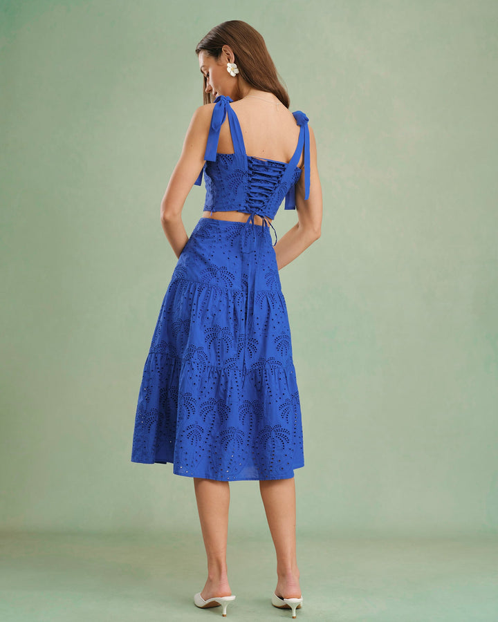 Juliette | Embroidered Midi Skirt