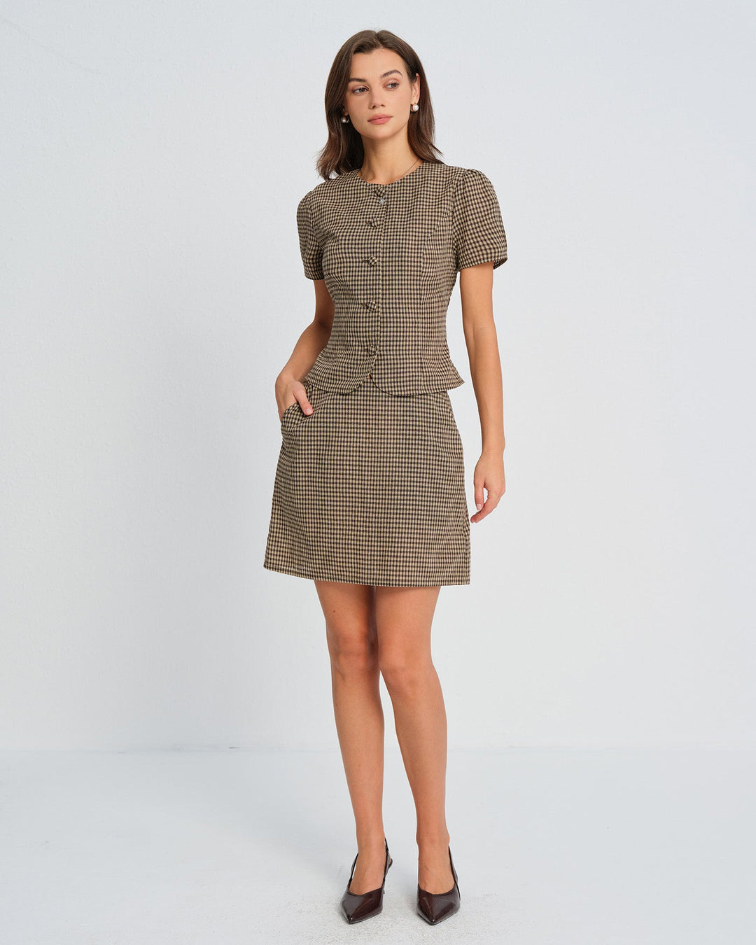 Charlotte | Plaid Mini Skirt