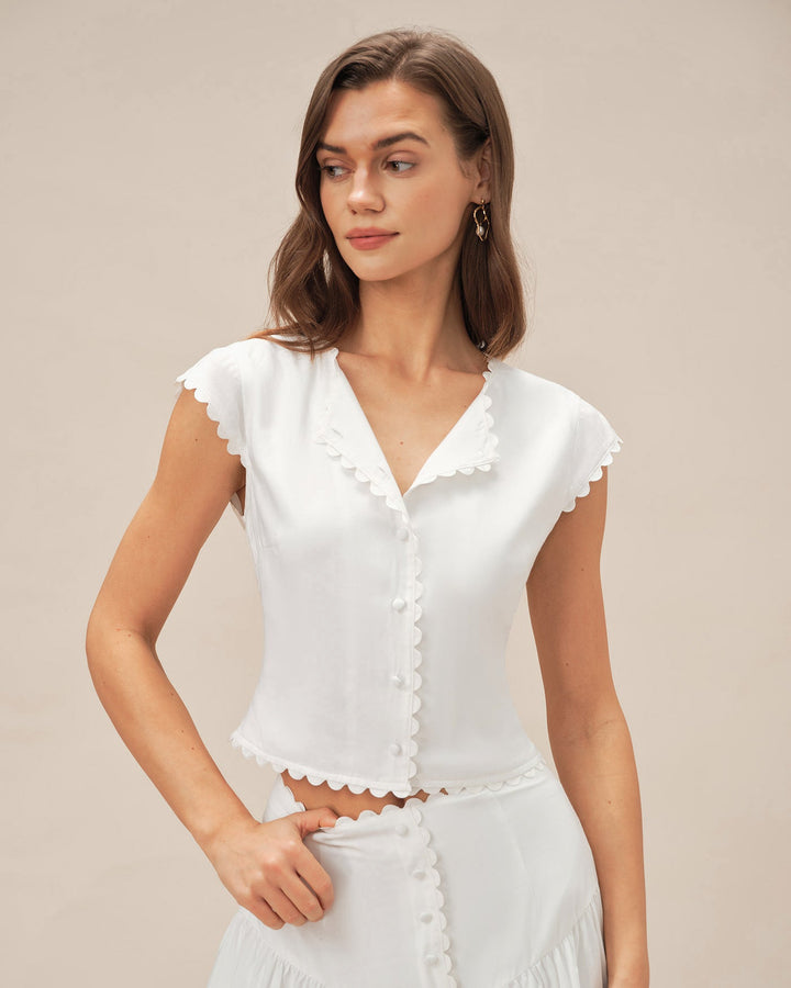 Eloise | Button Blouse