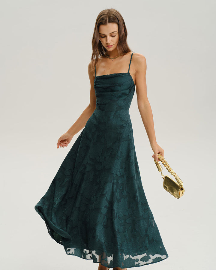 Vivienne | Jacquard Maxi Dress