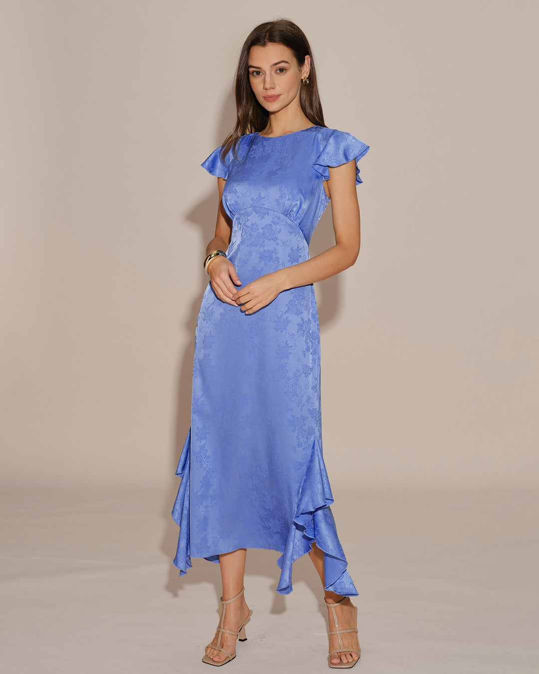 Stella | Ruffle Midi Dress