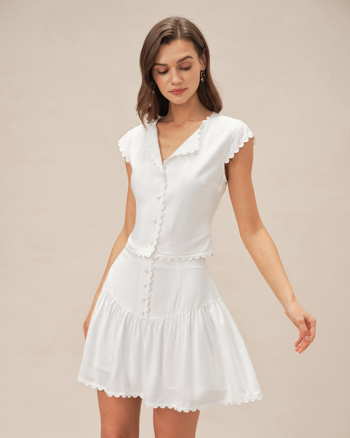 Eloise | Ruched Mini Skirt