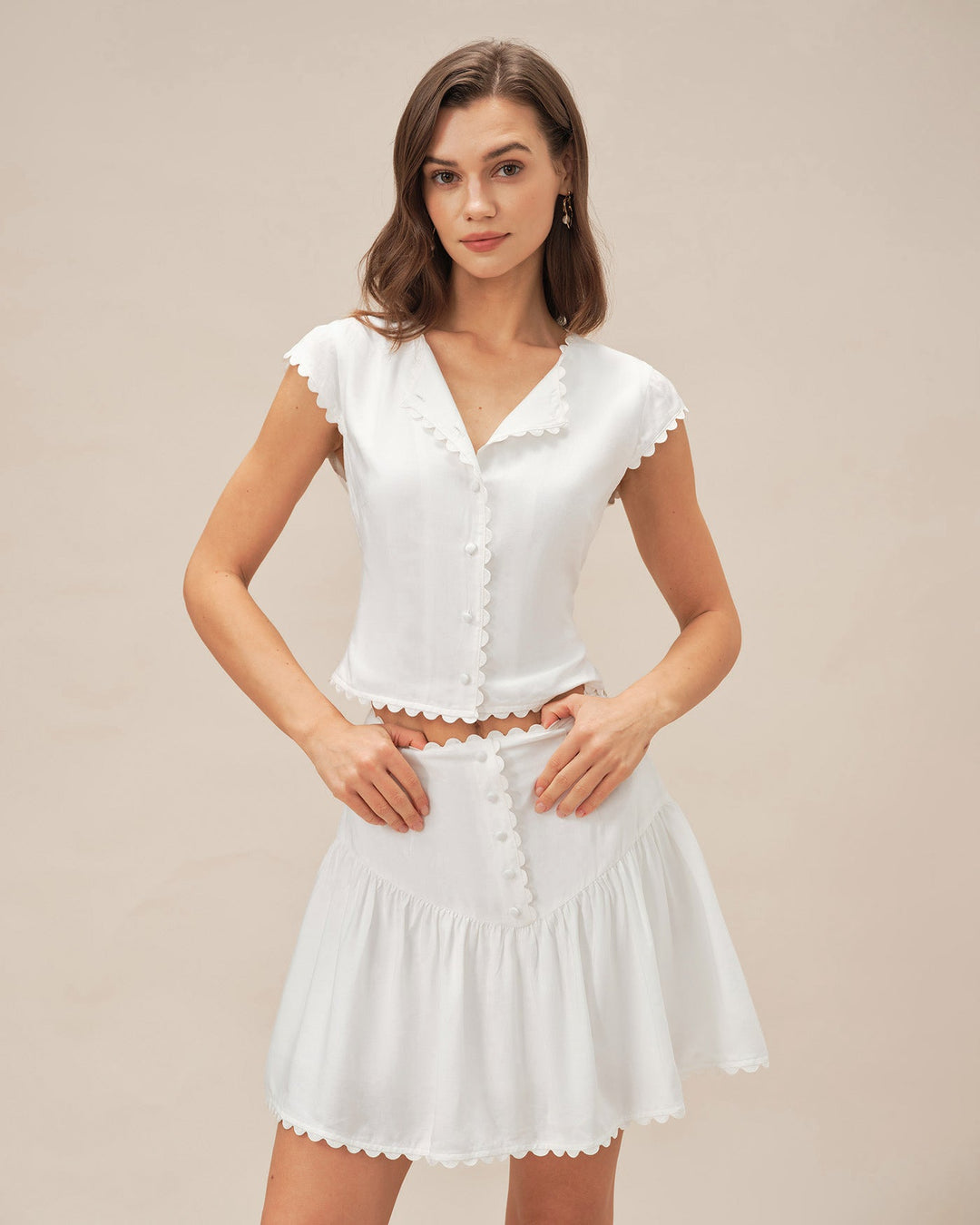 Eloise | Ruched Mini Skirt