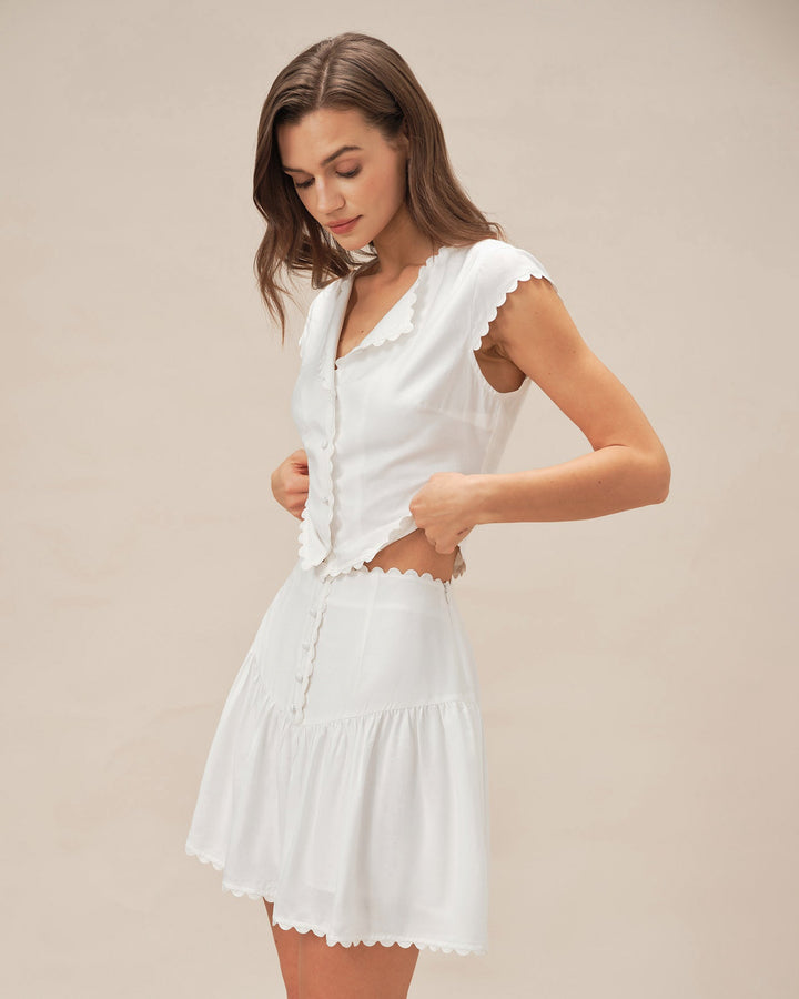 Eloise | Ruched Mini Skirt