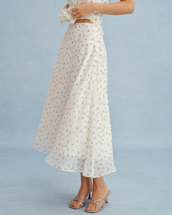 Amélie | Floral Midi Skirt